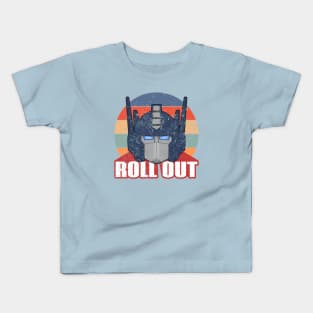 Autobot Optimus Prime Distressed Retro Roll Out Kids T-Shirt
